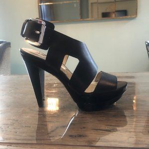 Michael Kors high heeled, platform, black sandals